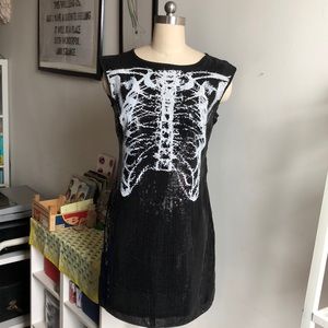 Sequined Rodarte for Target skeleton print dress